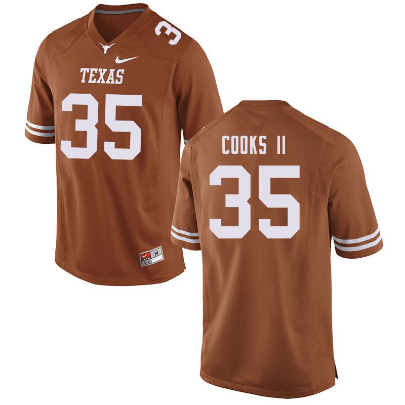 Men #35 Terrence Cooks II Texas Longhorns College Football Jerseys Sale-Orange